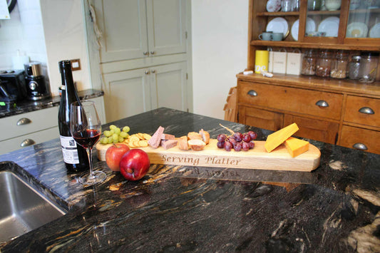Hand Crafted Single Piece Oak Serving Platter