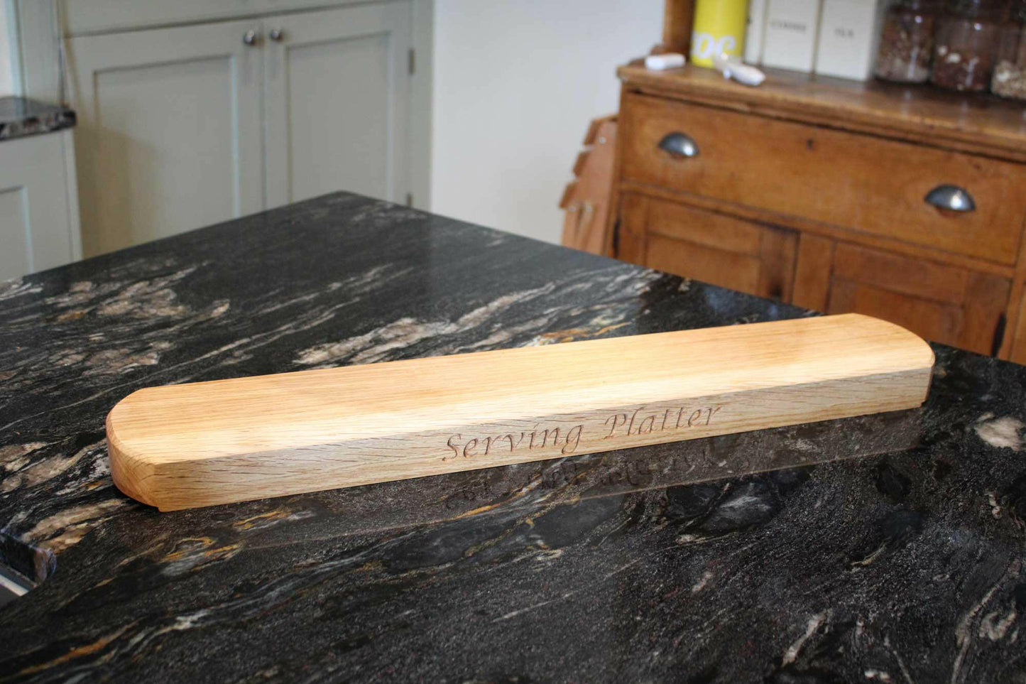 Hand Crafted Single Piece Oak Serving Platter